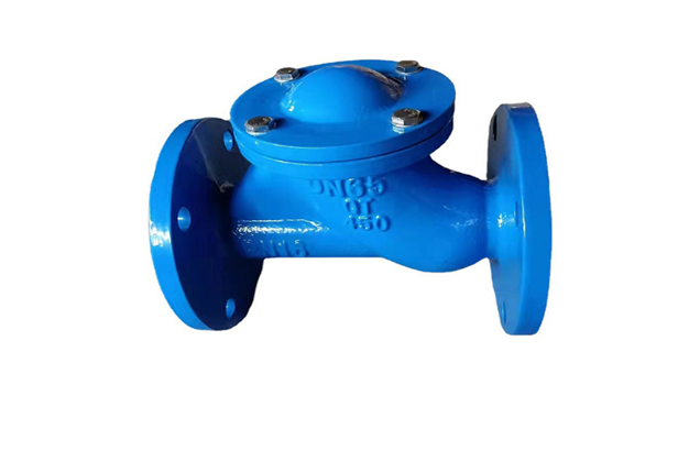 Ball check valve flange end